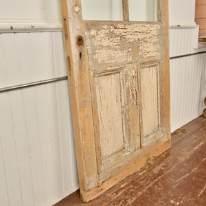 Two Panel Door With Four Lites - Salvage-Garden