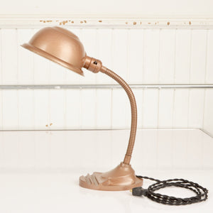 Vintage Apex Gooseneck Lamp With Parabolic Shade - Salvage-Garden