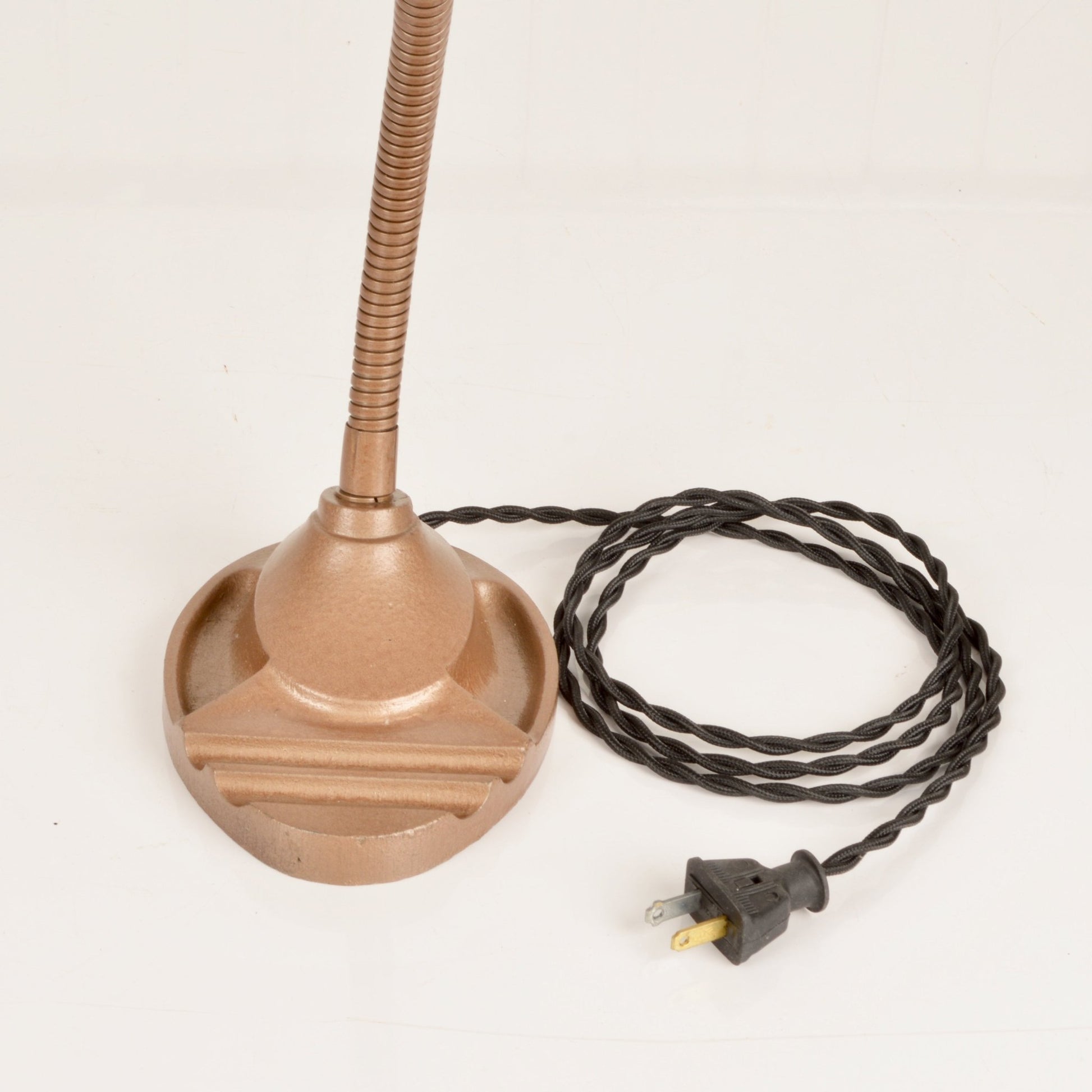 Vintage Apex Gooseneck Lamp With Parabolic Shade - Salvage-Garden