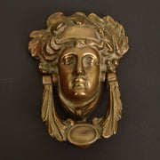 Vintage Apollo Door Knocker In Cast Bronze - Salvage-Garden