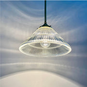 Vintage Brass Pendant With Lancaster Shade - Salvage-Garden