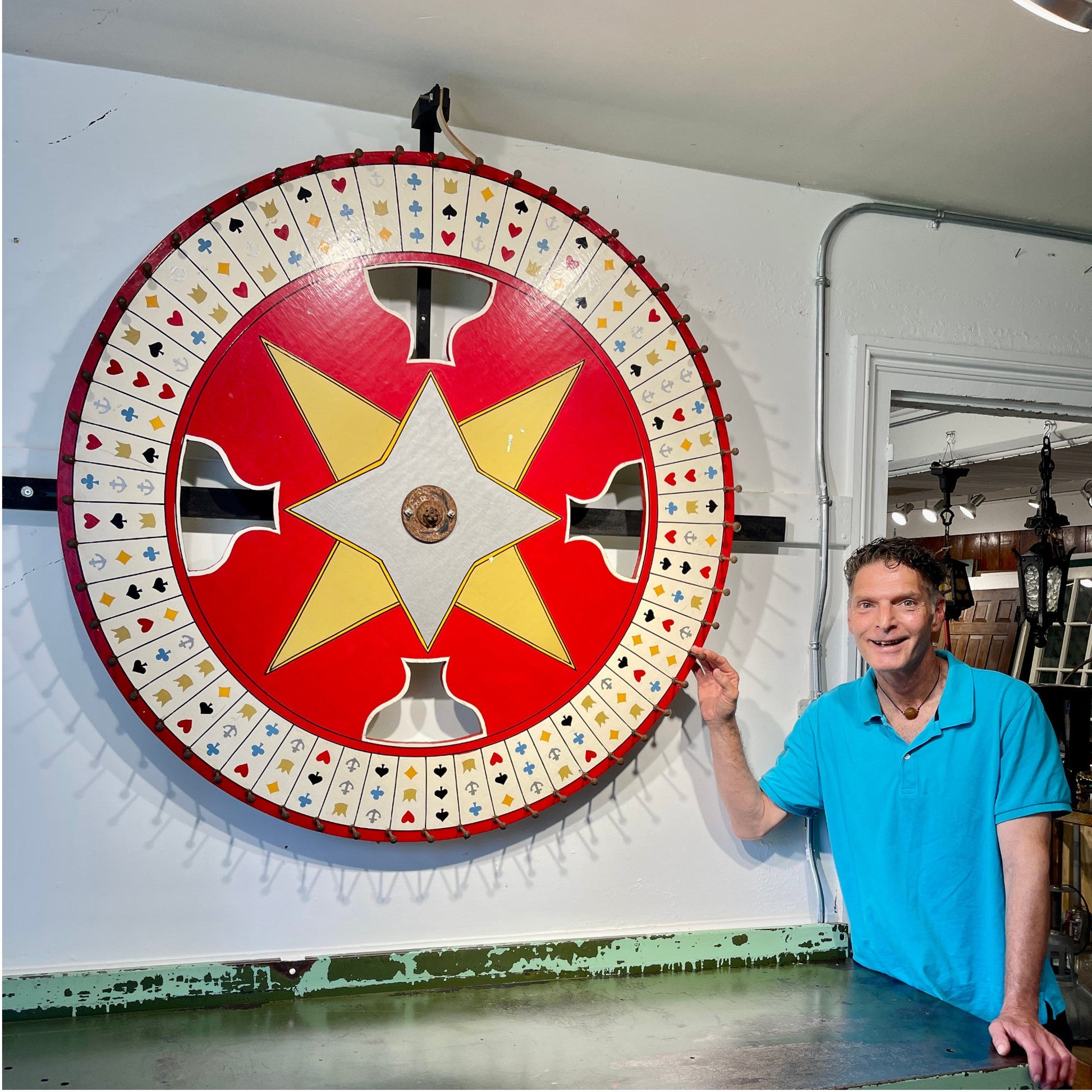 Vintage Carnival Wheel - Salvage-Garden