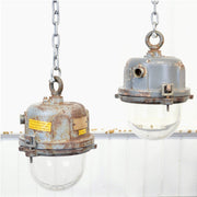 Vintage Cast Iron Bunker Lights - Salvage-Garden