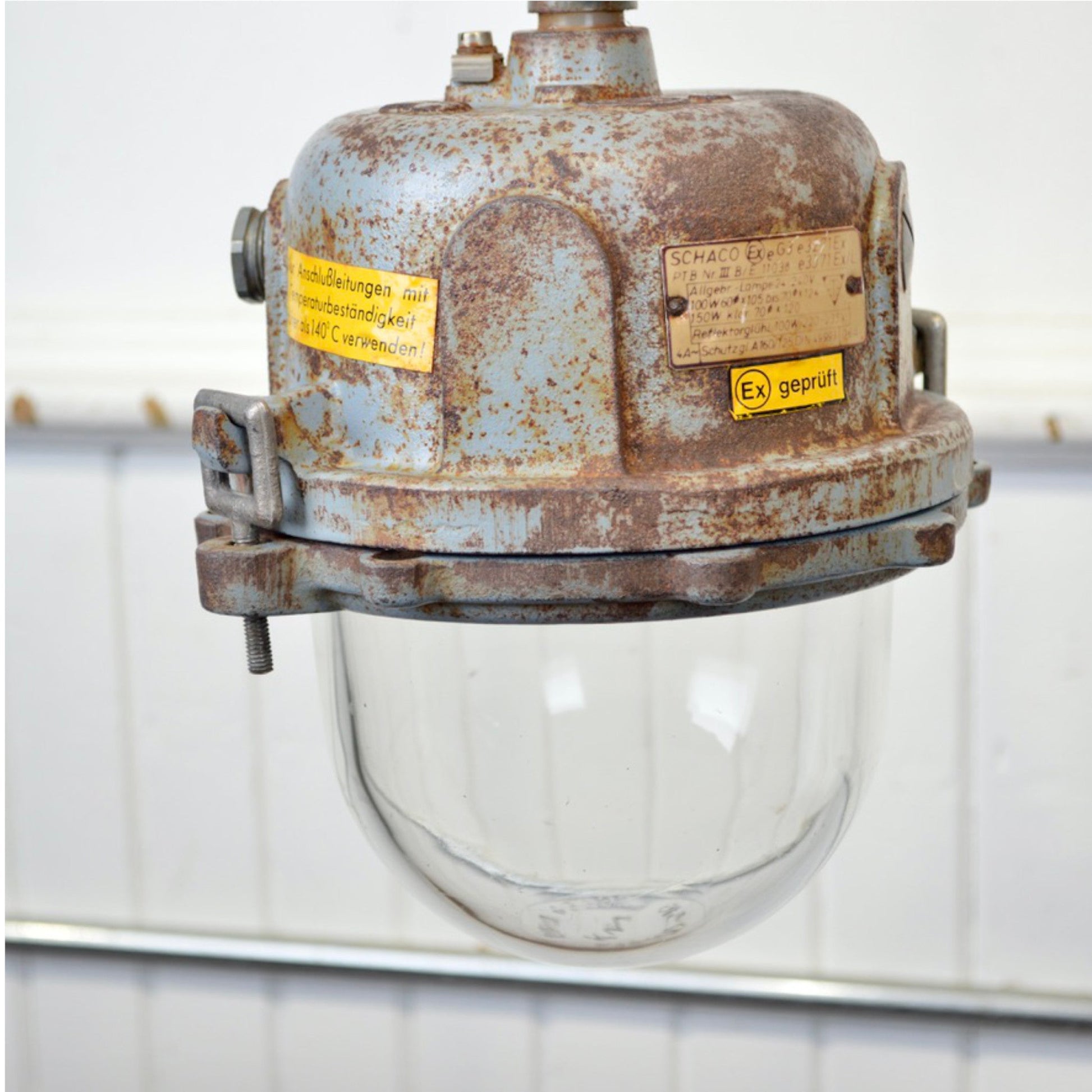 Vintage Cast Iron Bunker Lights - Salvage-Garden