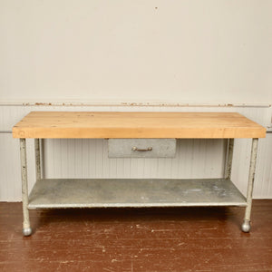 Vintage Commercial Bakers Table - Salvage-Garden