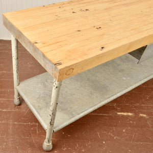 Vintage Commercial Bakers Table - Salvage-Garden