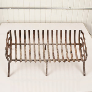 Vintage Fireplace Grate With MCM Styling Salvage-Garden