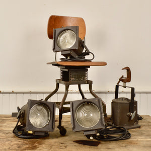 Vintage Fresnel Lights By Hub Electric Co. Inc. Salvage-Garden