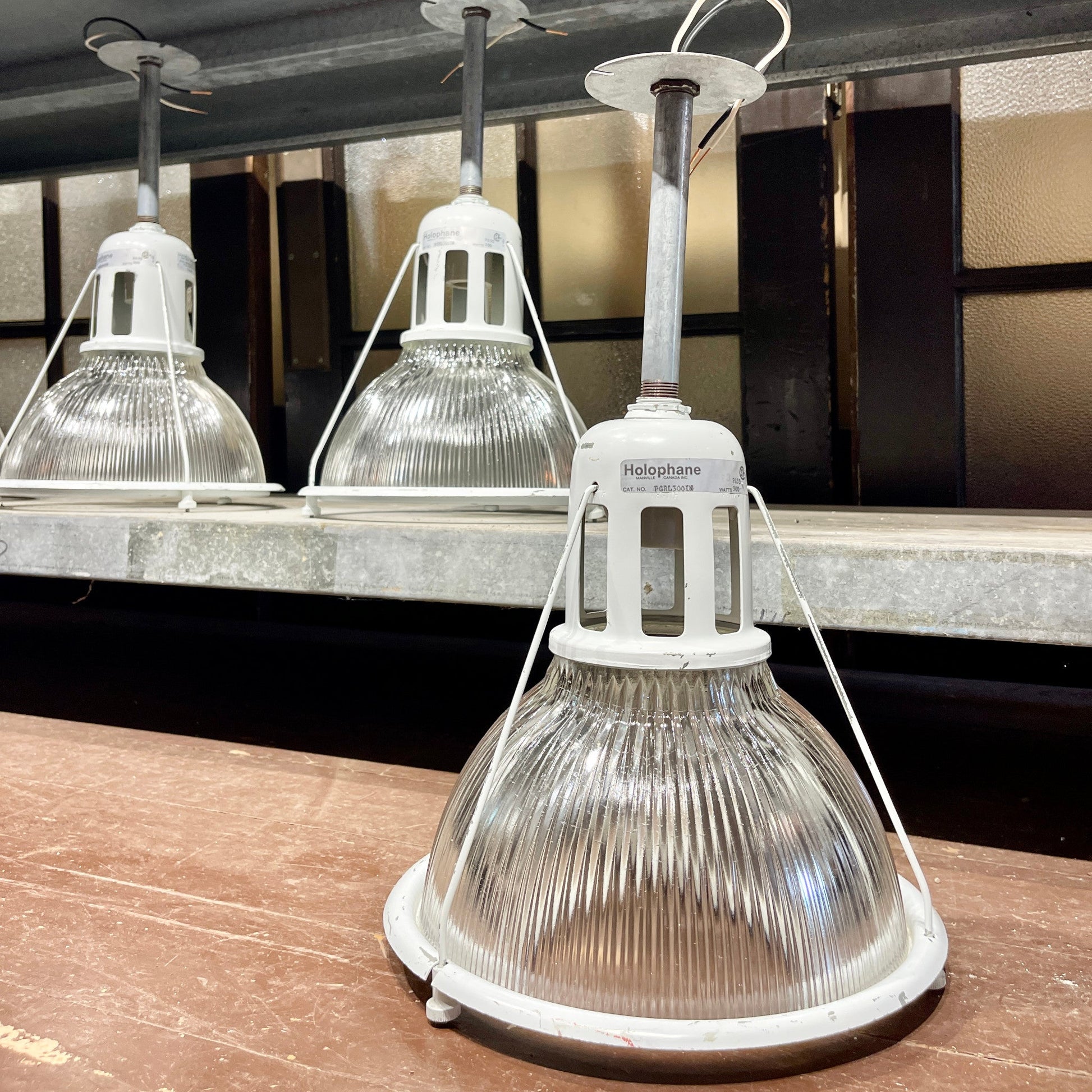 Vintage Holophane Pendant Lights - Salvage-Garden