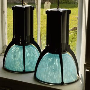 Vintage Hubbell Pendant Lights Salvage-Garden