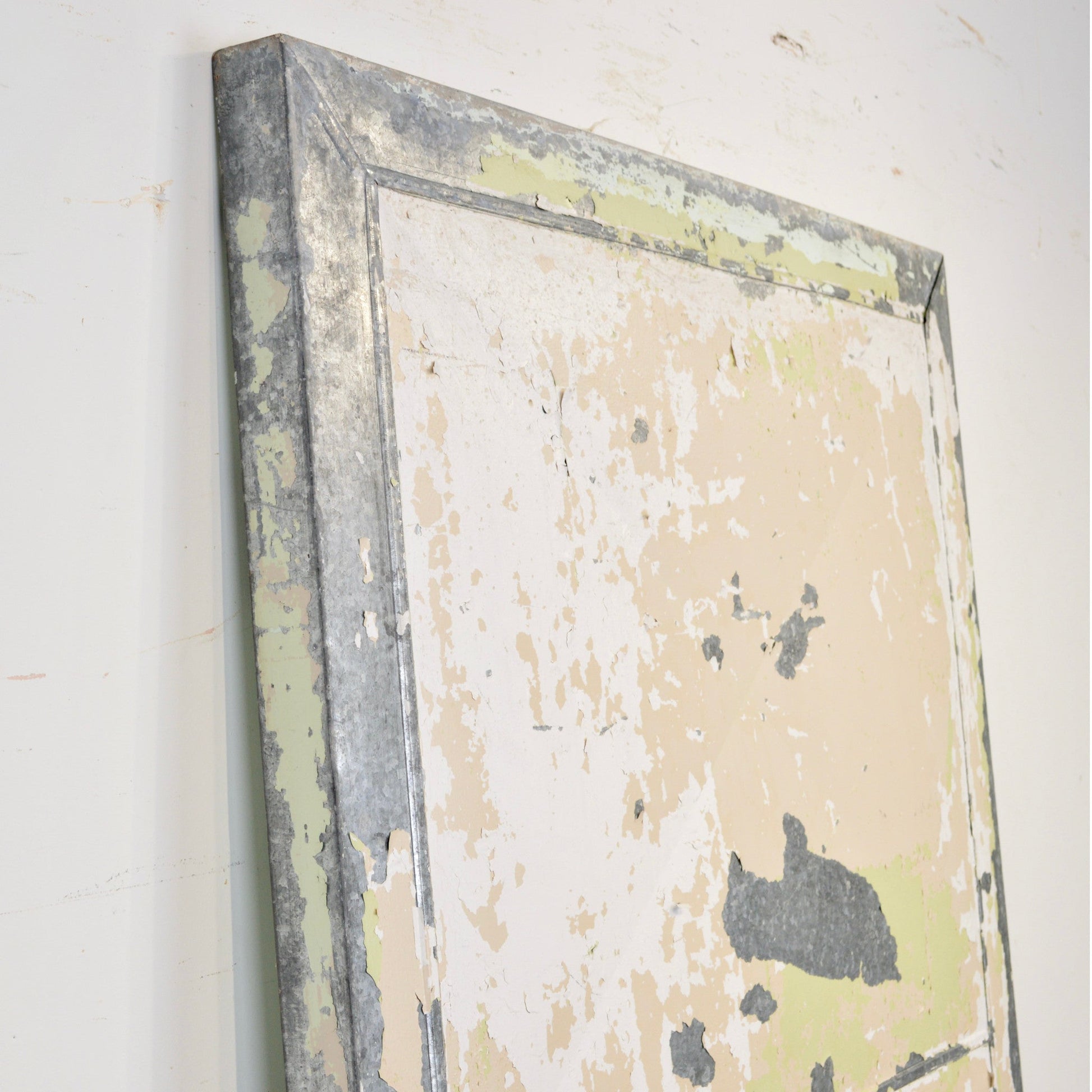 Vintage Industrial Galvanized Steel Door - Salvage-Garden