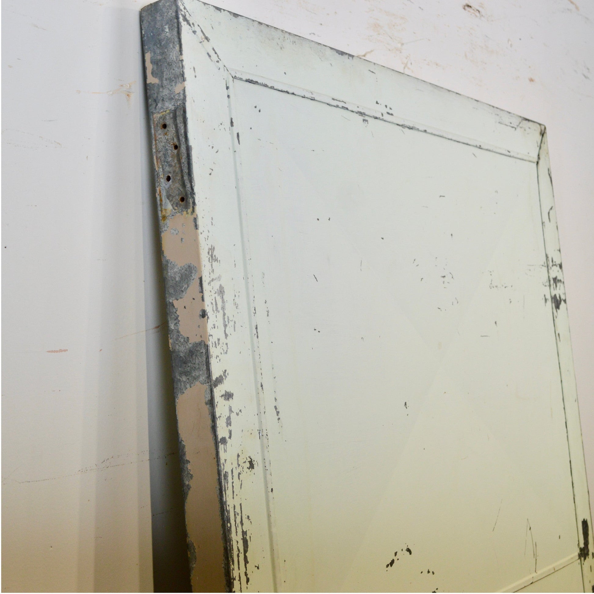 Vintage Industrial Galvanized Steel Door - Salvage-Garden