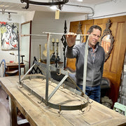 Vintage Industrial Pot Rack - Salvage-Garden