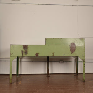 Vintage Industrial Work Table with 5 drawers Salvage-Garden