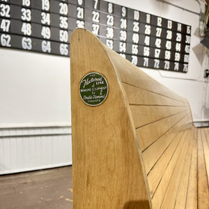 Vintage Maple Bowling Alley Bench Salvage-Garden