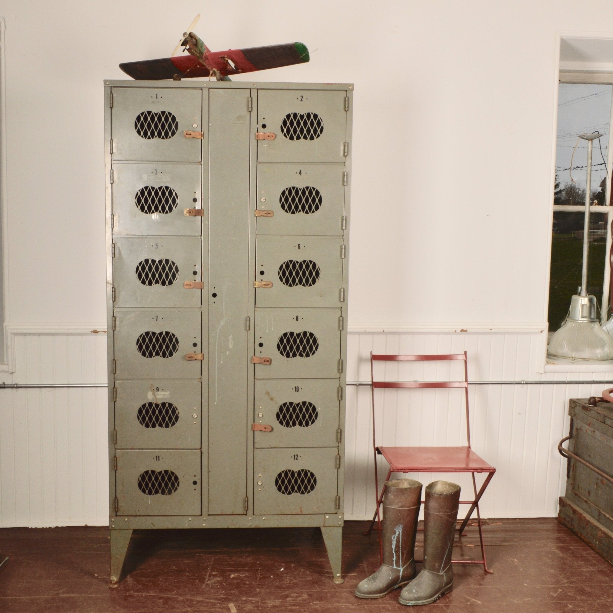 Vintage Metal Locker - Salvage-Garden