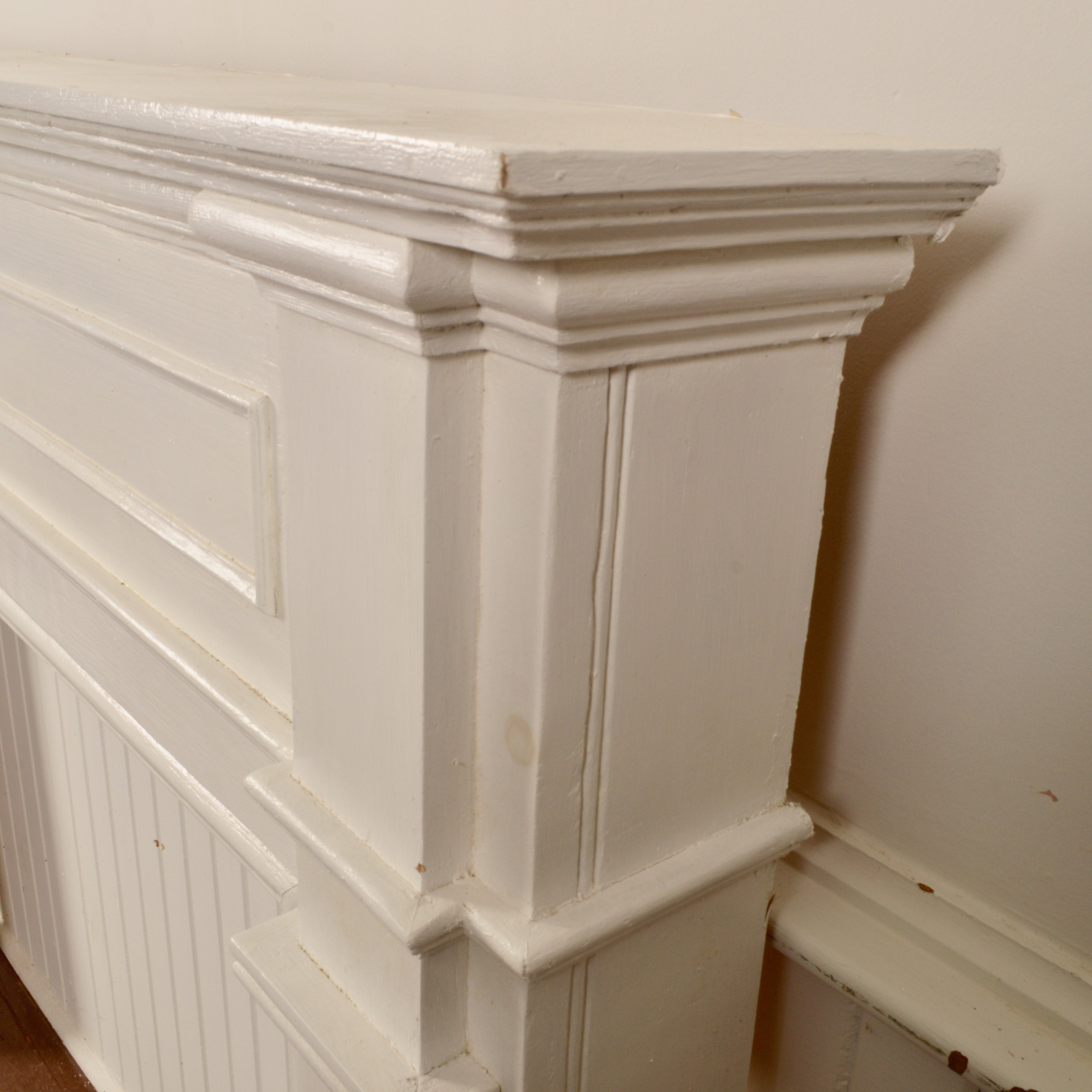 Vintage Pine Fireplace Mantel Salvage-Garden