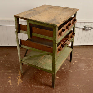 Vintage Printing Plant Dross Table - Salvage-Garden
