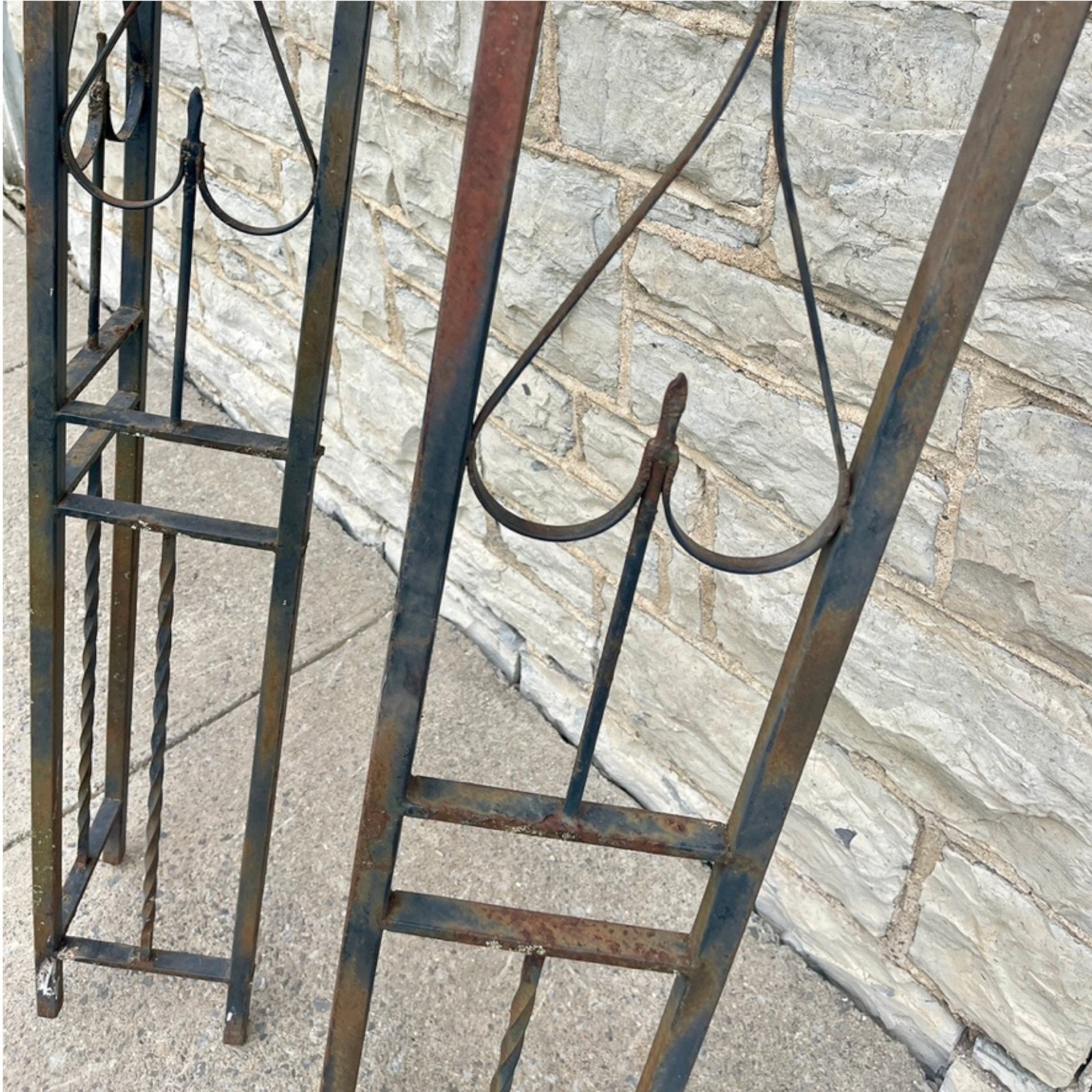 Vintage Steel Porch Columns - Salvage-Garden
