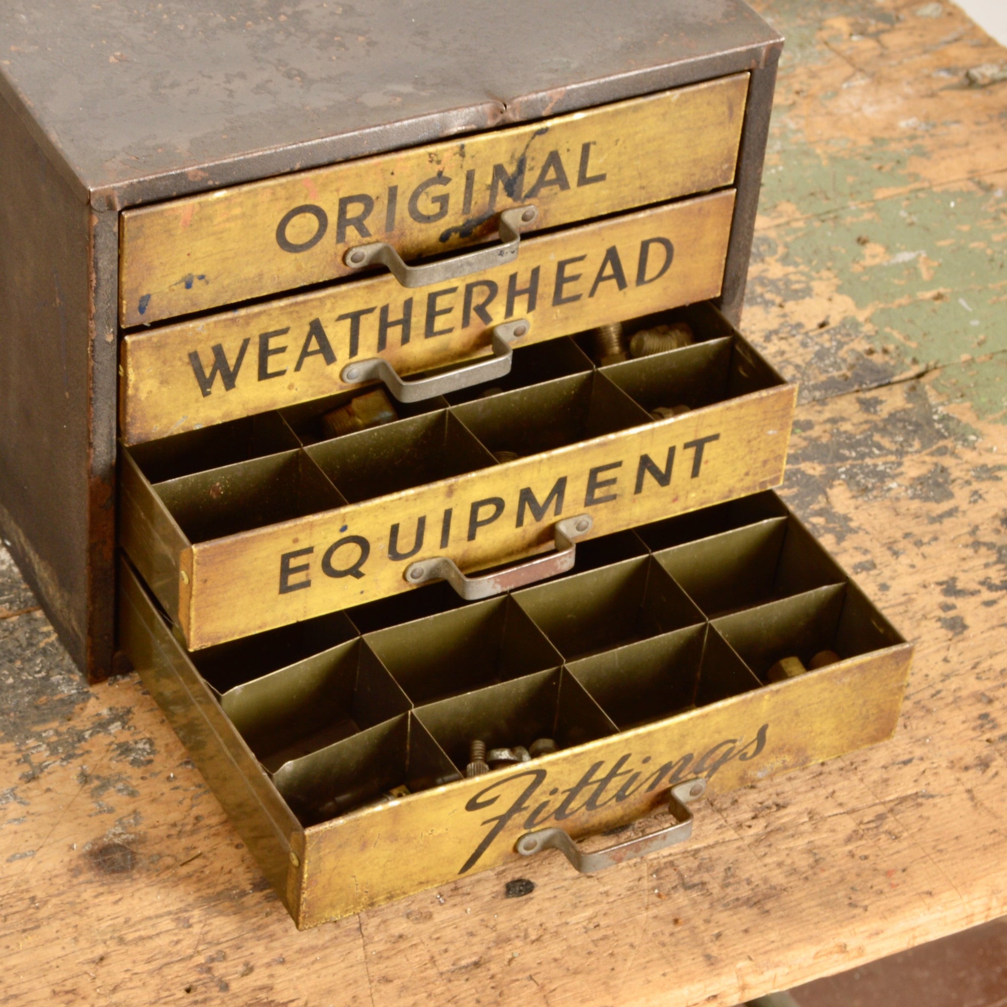 Weatherhead 4 Drawer Metal Cabinet Salvage-Garden