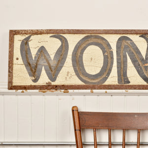 Wonderful Vintage Folk Art Sign Salvage-Garden
